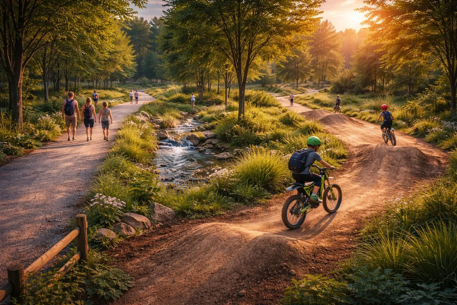 Senderos y bici